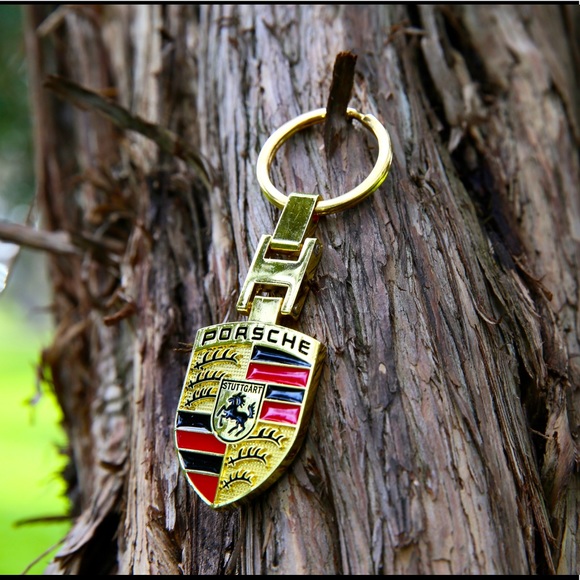 Genuine Porsche Dual-Sides Crest Metal Keyring - Picture 8 of 8